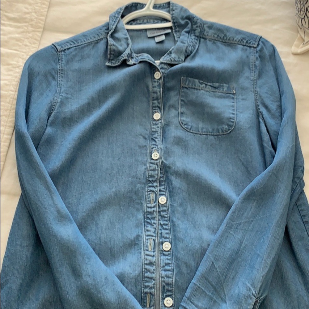 Target denim flannel. Kids size XL